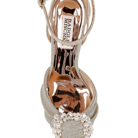 Badgley Mischka - Ankle Strap Stiletto - Women’s size 7.5 - Picture 9 of 10